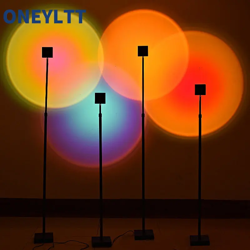 Lamp cap adjustable sunset Led floor lamp 7w projection backlight environment light black creative bedroom living room light
Lamp cap adjustable sunset Led floor lamp 7w projection backlight environment light black creative bedroom living room light