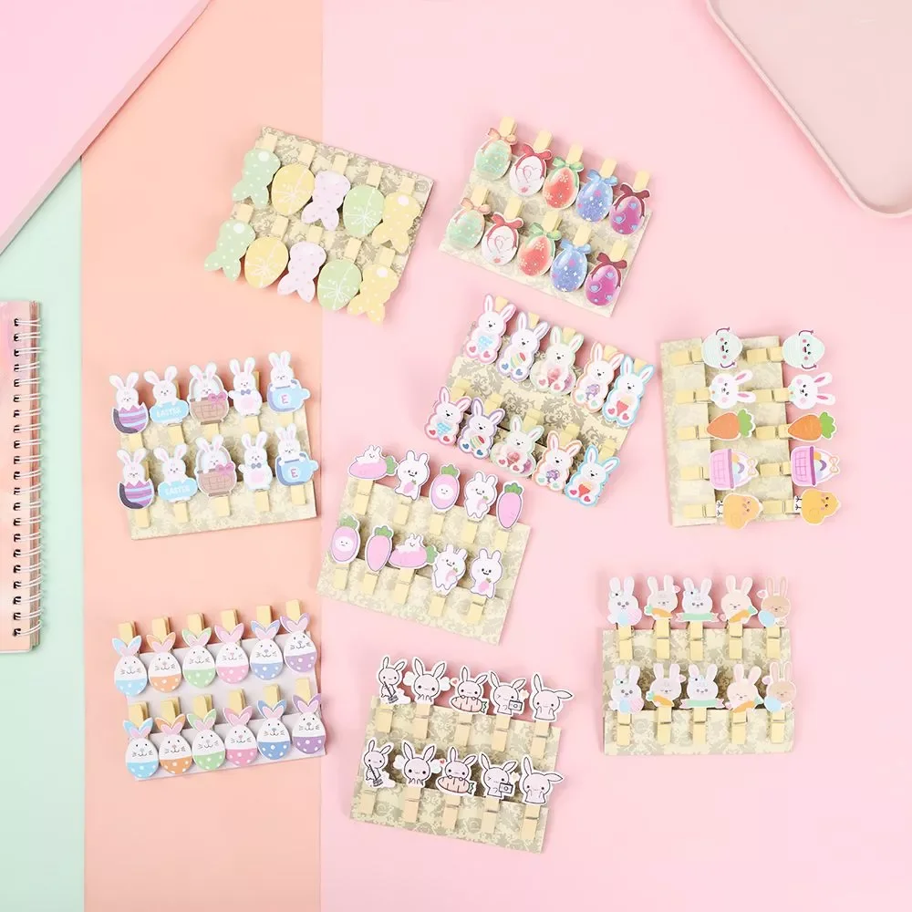 10pcs/set Lovely Easter Egges Rabbit Wooden Pegs Photo Paper Pegs Clips Note Memo Card Holder Easter Birthday Decorations
10pcs/set Lovely Easter Egges Rabbit Wooden Pegs Photo Paper Pegs Clips Note Memo Card Holder Easter Birthday Decorations