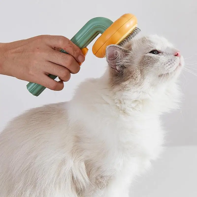 Pet Comb Groomer Addition To Floating Hair One Key Cat Brush Self-cleaning Dog Long And Short Open Knot Grooming
Pet Comb Groomer Addition To Floating Hair One Key Cat Brush Self-cleaning Dog Long And Short Open Knot Grooming
