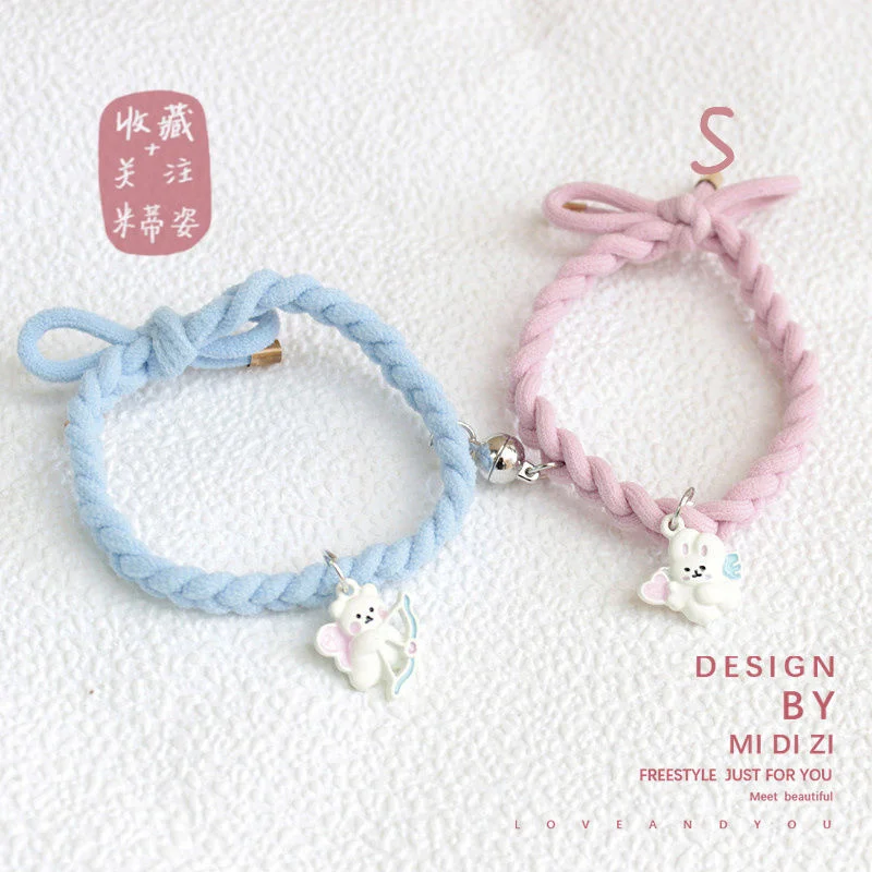 Campus Couple Bracelet Knitted Magnetic Attractive Girlfriend Bracelet Magnet Student Version Handrope Simple Girlfriend
Campus Couple Bracelet Knitted Magnetic Attractive Girlfriend Bracelet Magnet Student Version Handrope Simple Girlfriend