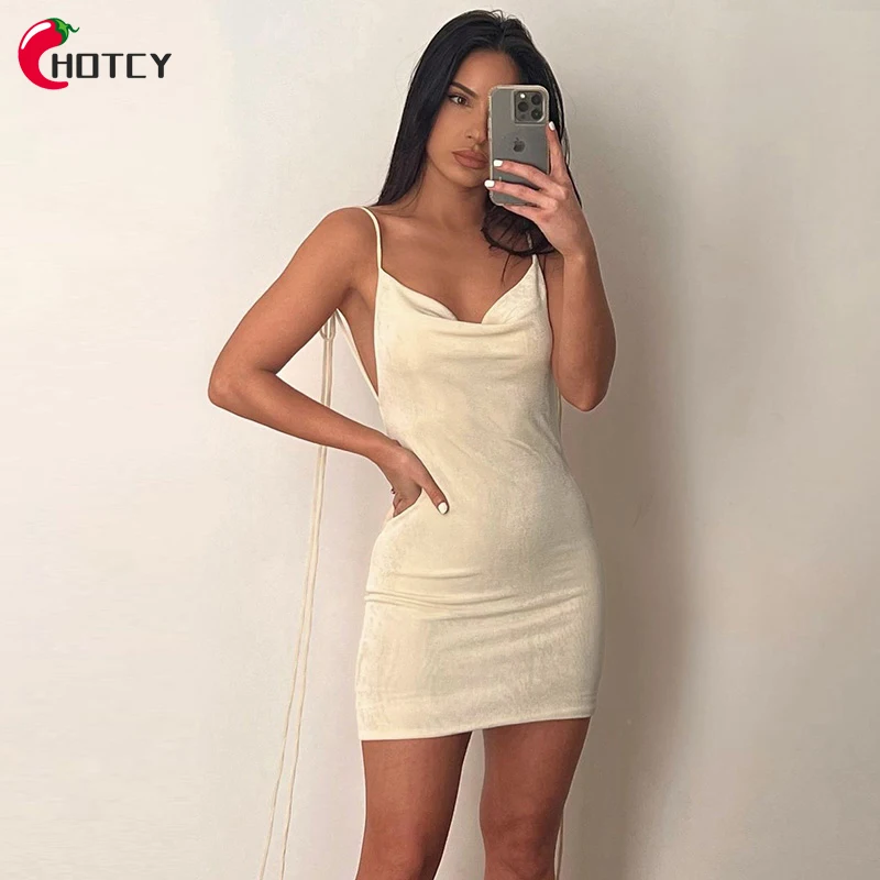 HOTCY Summer Sexy Outfit for Women 2022 Sleeveless Backless Bandage Slip Club Party Mini Bodycon Dress Female
HOTCY Summer Sexy Outfit for Women 2022 Sleeveless Backless Bandage Slip Club Party Mini Bodycon Dress Female