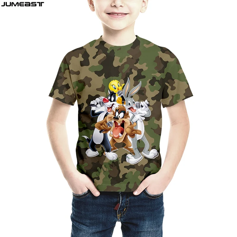 Jumeast Y2k Men Women 3D Children T-Shirt Anime Bugs Bunny Camouflage Short Sleeve Kids T Shirt Sport Pullover Tops Tees
Jumeast Y2k Men Women 3D Children T-Shirt Anime Bugs Bunny Camouflage Short Sleeve Kids T Shirt Sport Pullover Tops Tees