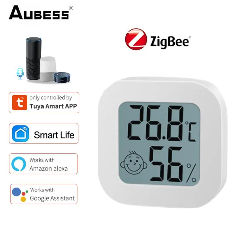 Tuya Smart Home Temperature And Humidity Sensor With LED Screen ZigBee Indoor Hygrometer Thermometer Support Alexa Google Home
Tuya Smart Home Temperature And Humidity Sensor With LED Screen ZigBee Indoor Hygrometer Thermometer Support Alexa Google Home