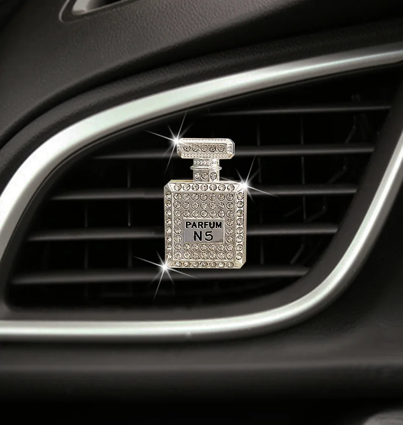 Diamond Perfume Bottle Decor for Car Air Vent Clip Air Freshener In Auto Interior Decoration Car Aroma Diffuser Car Accessories
Diamond Perfume Bottle Decor for Car Air Vent Clip Air Freshener In Auto Interior Decoration Car Aroma Diffuser Car Accessories