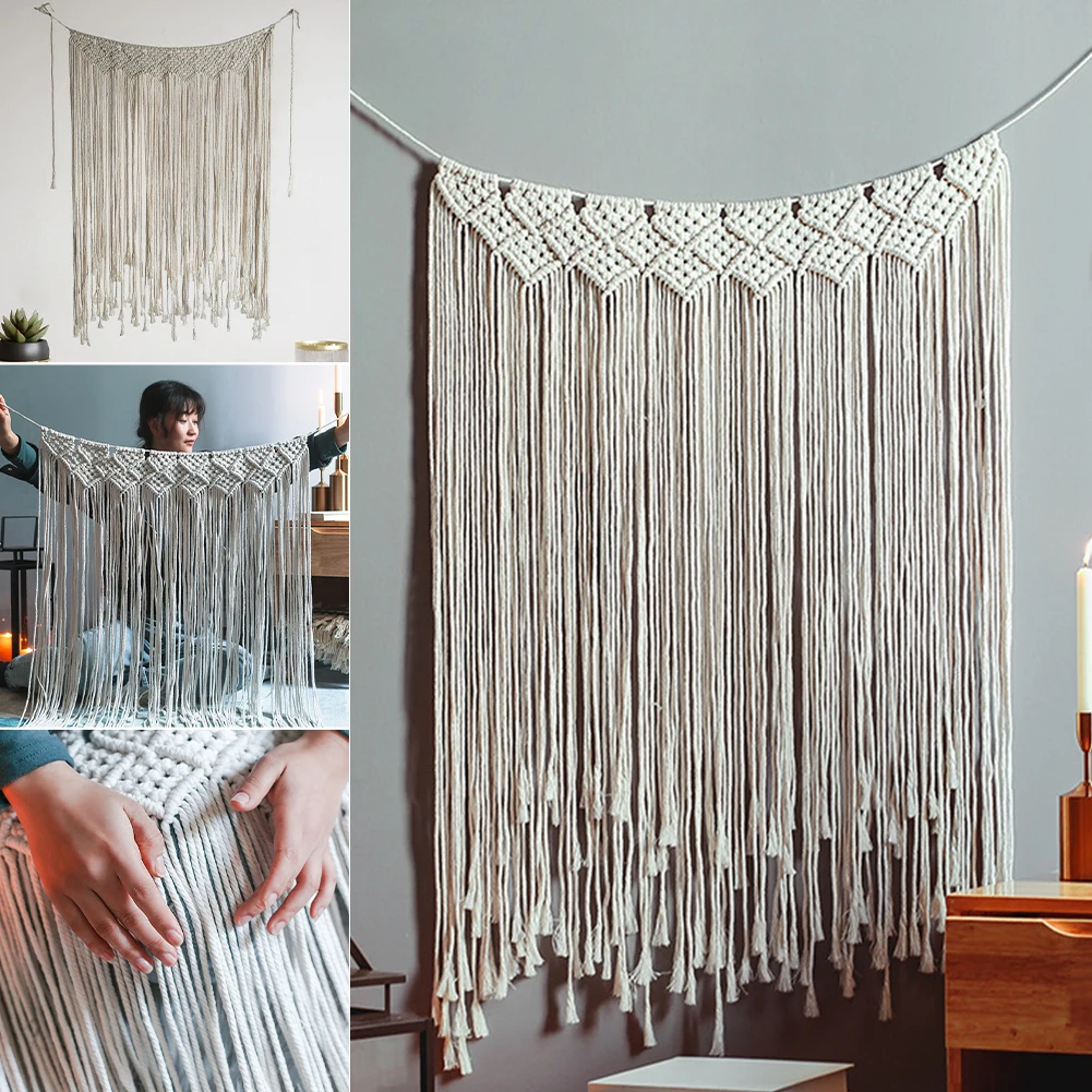 Hand-woven Macrame Door Decor Curtain Tapestry With Tassel Wall Hanging Art Tapestry For Bedroom Living Room Backdrop Home Decor
Hand-woven Macrame Door Decor Curtain Tapestry With Tassel Wall Hanging Art Tapestry For Bedroom Living Room Backdrop Home Decor