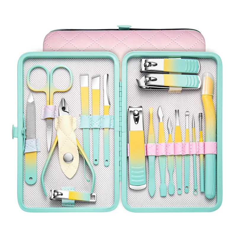 18pcs/set Yellow-green Gradient Professional Nail Cutter Pedicure Scissors Stainless Steel Portable Nail Clipper Tool Set
18pcs/set Yellow-green Gradient Professional Nail Cutter Pedicure Scissors Stainless Steel Portable Nail Clipper Tool Set