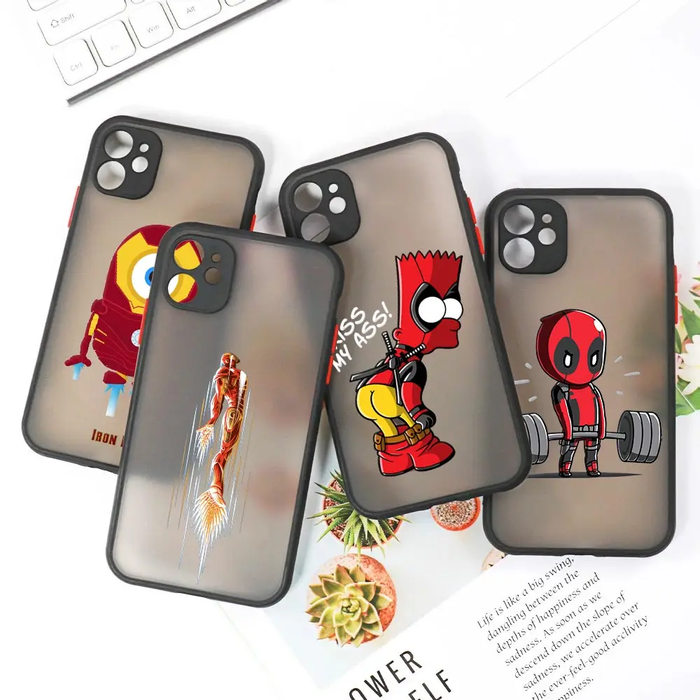 Ironman Deadpool Cosplay Matte Apple Case For iPhone 13 14 12 11 Pro Max XR XS X 7 8 Plus Clear Fundas Cover Funny Marvel Comics
Ironman Deadpool Cosplay Matte Apple Case For iPhone 13 14 12 11 Pro Max XR XS X 7 8 Plus Clear Fundas Cover Funny Marvel Comics