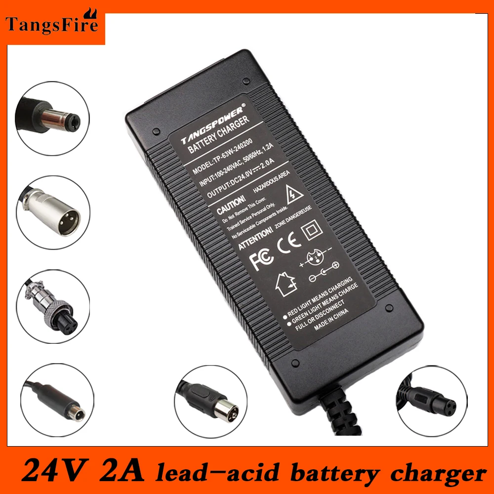 Lead-acid Battery Charger 24V 2A For 28.8V Wheelchair Golf Cart Lead Acid Charger For Electric Scooter E-Bike Lawnmower Charger
Lead-acid Battery Charger 24V 2A For 28.8V Wheelchair Golf Cart Lead Acid Charger For Electric Scooter E-Bike Lawnmower Charger