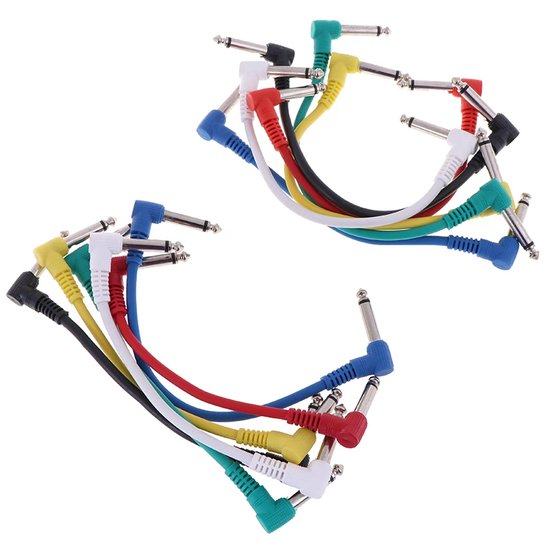 6Pcs/Set Guitar Parts Colorful Angled Plug Audio Cable Leads Patch Cables For Guitar Pedal Effect1
6Pcs/Set Guitar Parts Colorful Angled Plug Audio Cable Leads Patch Cables For Guitar Pedal Effect1