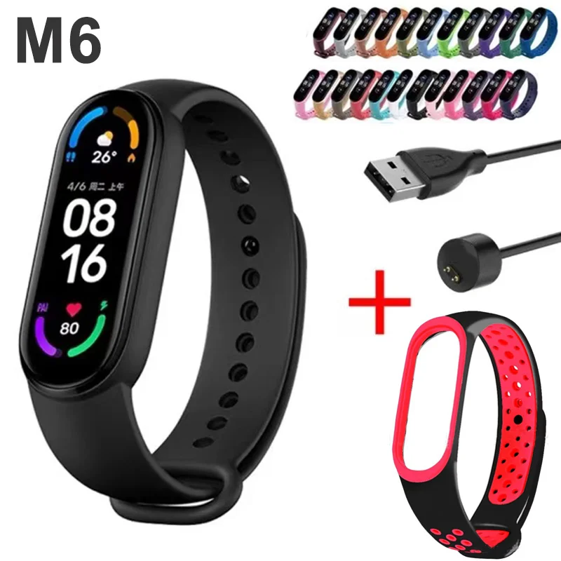 Men and women connect M6 Band Watch, heart rate monitor, sports monitor, suitable for Apple Xiaomi, new
Men and women connect M6 Band Watch, heart rate monitor, sports monitor, suitable for Apple Xiaomi, new