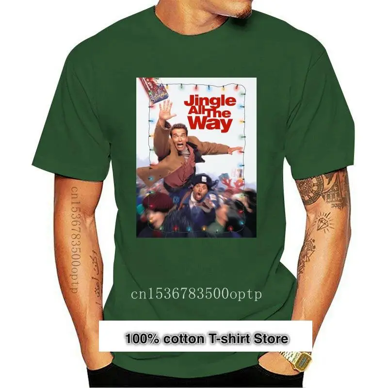 Camiseta negra con estampado de Jingle All The Way para hombre, camisa con estampado de película de Navidad, nueva 
Camiseta negra con estampado de Jingle All The Way para hombre, camisa con estampado de película de Navidad, nueva