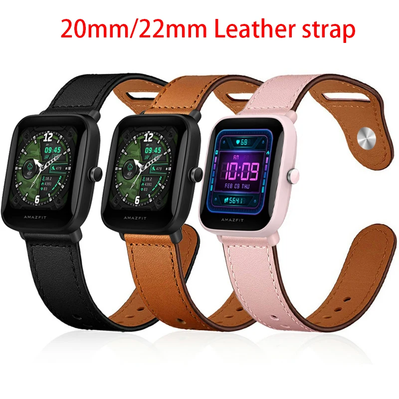 20mm 22mm Leather Strap For Amazfit GTS 4/3/2/2e Mini/GTR 4 3 pro 47mm /stratos 3 Smart Watch Band Amazfit Bip S/U/Lite/pro
20mm 22mm Leather Strap For Amazfit GTS 4/3/2/2e Mini/GTR 4 3 pro 47mm /stratos 3 Smart Watch Band Amazfit Bip S/U/Lite/pro