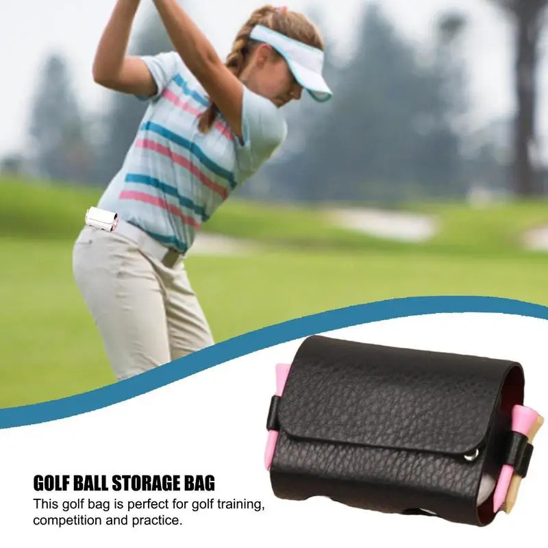 PU Leather Golf Ball Sack Portable Golf Storage Case for Golf Sports Accessory Holds 2 Balls and 4 Golf Tees
PU Leather Golf Ball Sack Portable Golf Storage Case for Golf Sports Accessory Holds 2 Balls and 4 Golf Tees