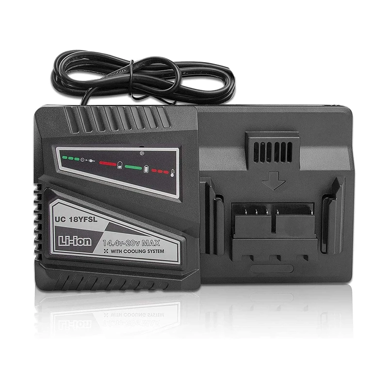 14.4V-20V Max UC18YFSL Li-Ion Battery Charger For HITACHI UC18YFSL UC18YSL3 UC18YKSL UC18YRL UC18YRSL
14.4V-20V Max UC18YFSL Li-Ion Battery Charger For HITACHI UC18YFSL UC18YSL3 UC18YKSL UC18YRL UC18YRSL