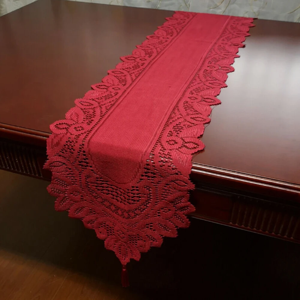 Table Runner Vintage Hand Knitted Floral Lace Table Runner Tasseled Edge Floral Table Cloth For Engagement Wedding Party Decor
Table Runner Vintage Hand Knitted Floral Lace Table Runner Tasseled Edge Floral Table Cloth For Engagement Wedding Party Decor