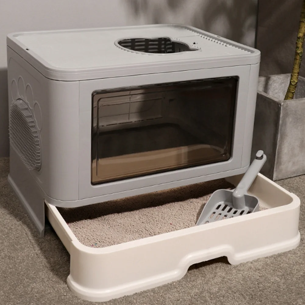 Foldable Cat Litter Box Top Large Drawer Top Entry Anti-Splashing Kitten Litter Easy Installation Enclosed Space Saving _WK
Foldable Cat Litter Box Top Large Drawer Top Entry Anti-Splashing Kitten Litter Easy Installation Enclosed Space Saving _WK