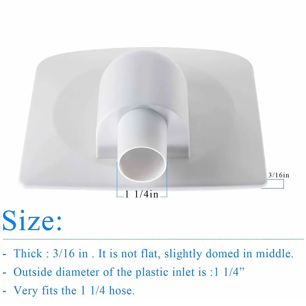 Skimmer Pumps Parts Vacuum Plate Adapter 1/2 Pack Brand New Durable Filter Pump Accessories For 1 1/4” VACUUM HOSES
Skimmer Pumps Parts Vacuum Plate Adapter 1/2 Pack Brand New Durable Filter Pump Accessories For 1 1/4” VACUUM HOSES