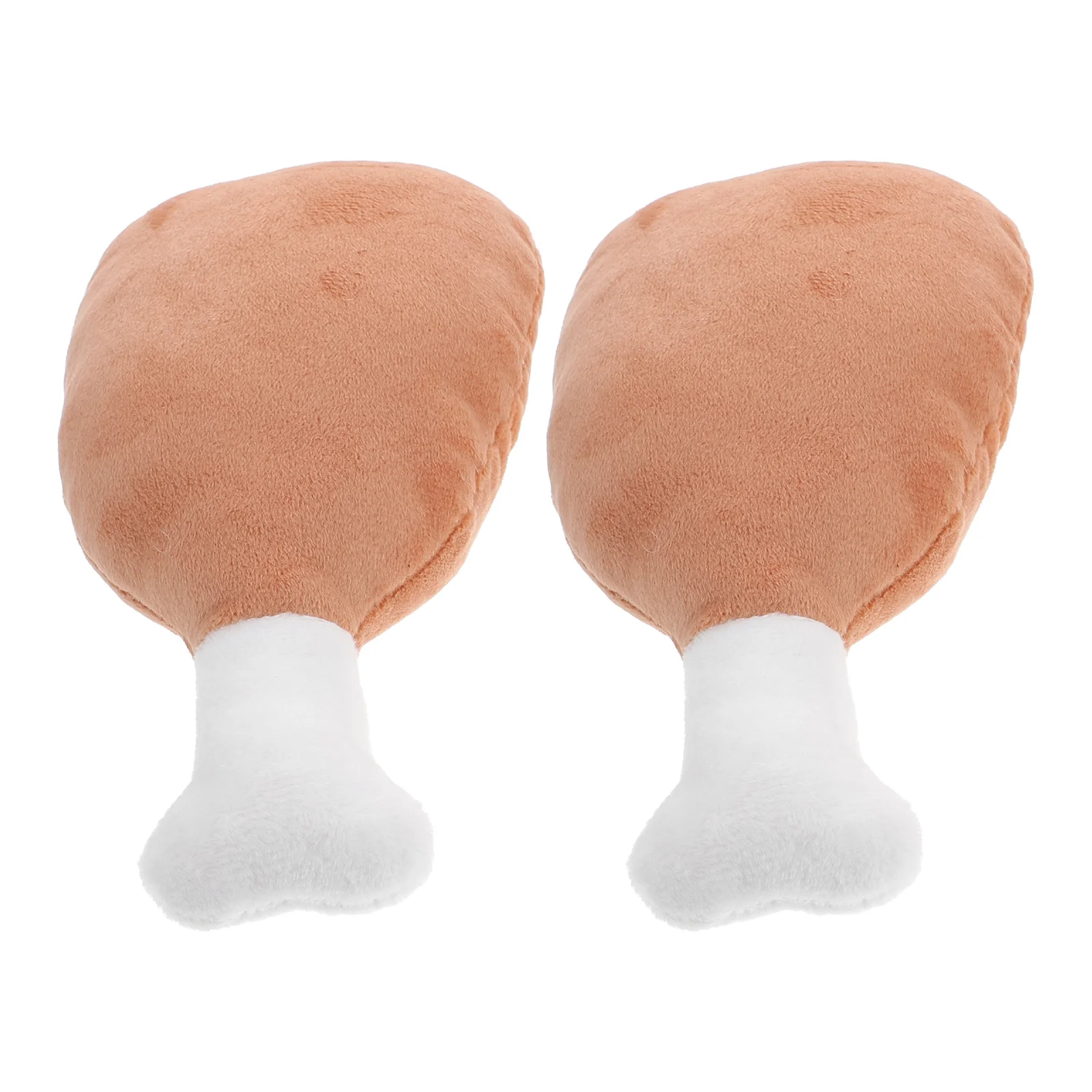 

2 Pcs Creative Chicken Leg Shape Throw Pillow Creative Plush Doll Drumstick Pillow