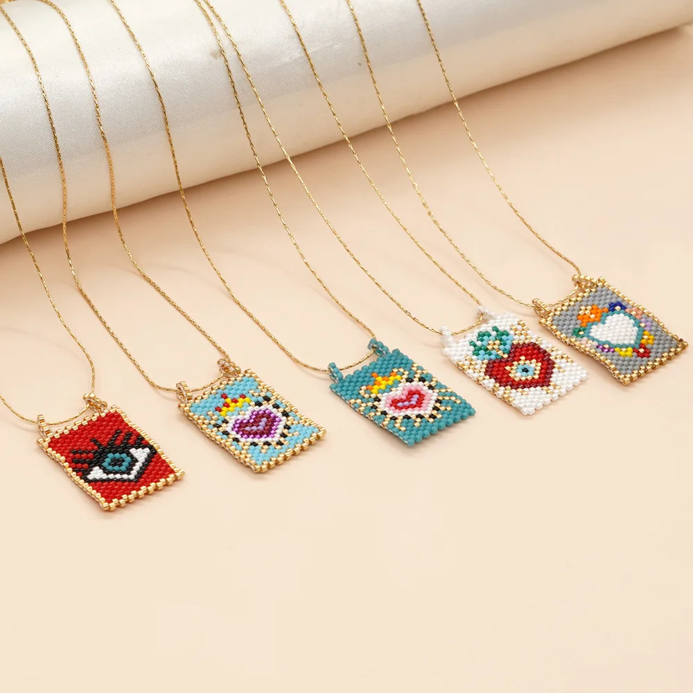Vlen Ins Mexican Fashion Miyuki Necklace for Women Evil Eye Pendant Neckalces Y2k Jewelry Chain Jewellery 2023 New
Vlen Ins Mexican Fashion Miyuki Necklace for Women Evil Eye Pendant Neckalces Y2k Jewelry Chain Jewellery 2023 New