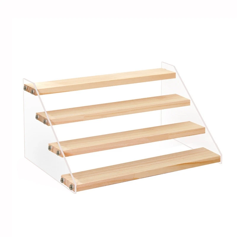 Practical Acrylic & Wood Display Stand, 4-Step Clear Display Riser Wood Shelf For Displaying Figures, Jewelry, Perfumes Stand
Practical Acrylic & Wood Display Stand, 4-Step Clear Display Riser Wood Shelf For Displaying Figures, Jewelry, Perfumes Stand