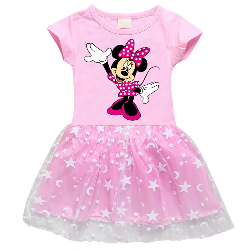 1PCs New Mickey Minnie Printed Girls' Dress Cartoon Star Moon Mesh Short Sleeve Princess Dress Girls' Half length Dress
1PCs New Mickey Minnie Printed Girls' Dress Cartoon Star Moon Mesh Short Sleeve Princess Dress Girls' Half length Dress
