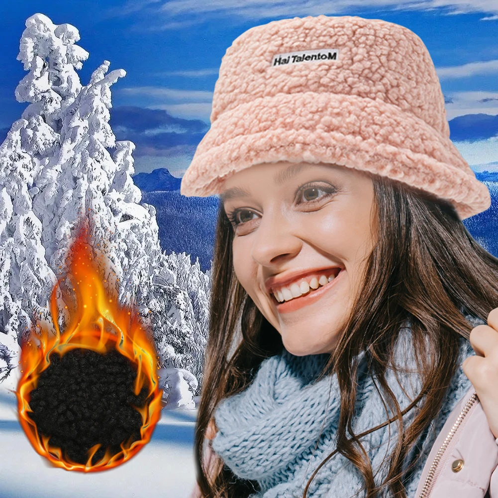 Women's Winter Warm Bucket Hat Wool Fleece Fluffy Fisherman Hat Fuzzy Solid Color Outdoor Panama Fisherman Accessories
Women's Winter Warm Bucket Hat Wool Fleece Fluffy Fisherman Hat Fuzzy Solid Color Outdoor Panama Fisherman Accessories