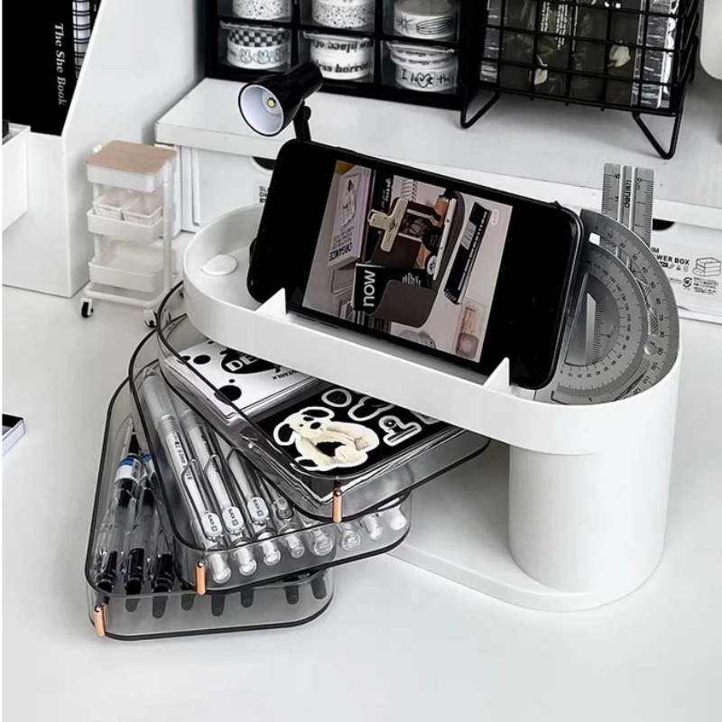 Многофункциональный настольный органайзер с выдвижным ящиком, прозрачный вращающийся держатель для ручек, офисный органайзер для хранени...
Многофункциональный настольный органайзер с выдвижным ящиком, прозрачный вращающийся держатель для ручек, офисный органайзер для хранени...