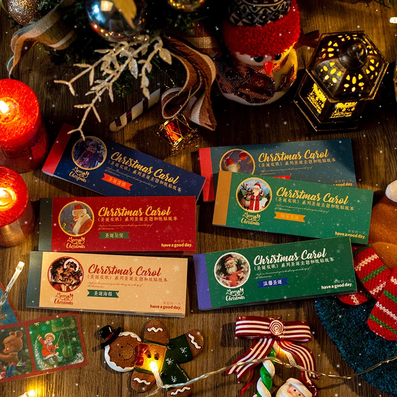 A Good DAY and PAPER stickers This Christmas Song series of three grids of long strips can tear the hand tent strip stickers 6
A Good DAY and PAPER stickers This Christmas Song series of three grids of long strips can tear the hand tent strip stickers 6