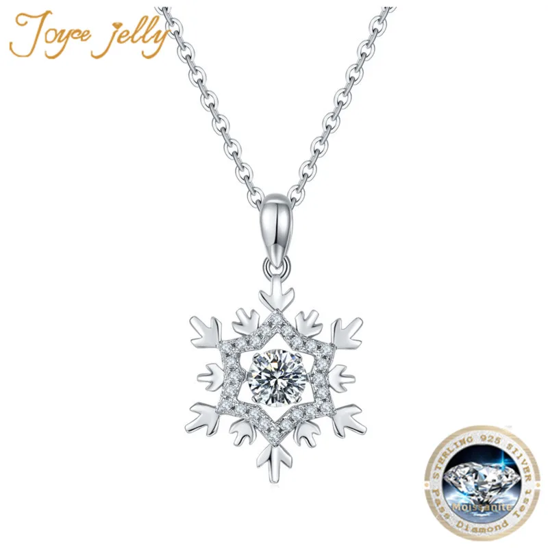JoyceJelly Classic 0.5 carat moissanite Pendant Necklace 925 sterling silver unique snowflake design Silver necklace wholesale
JoyceJelly Classic 0.5 carat moissanite Pendant Necklace 925 sterling silver unique snowflake design Silver necklace wholesale