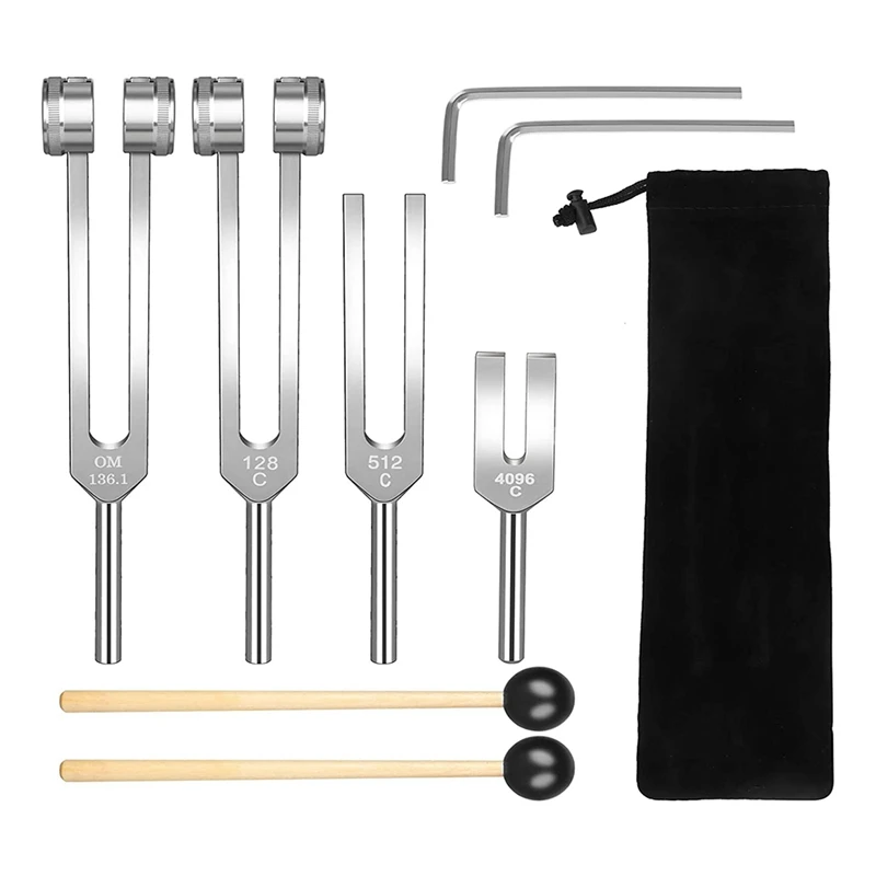 Tuning Fork Parts (128Hz, 136.1Hz, 512Hz,4096Hz) With Reflex Hammer For Healing Chakra Set Healing Musical
Tuning Fork Parts (128Hz, 136.1Hz, 512Hz,4096Hz) With Reflex Hammer For Healing Chakra Set Healing Musical