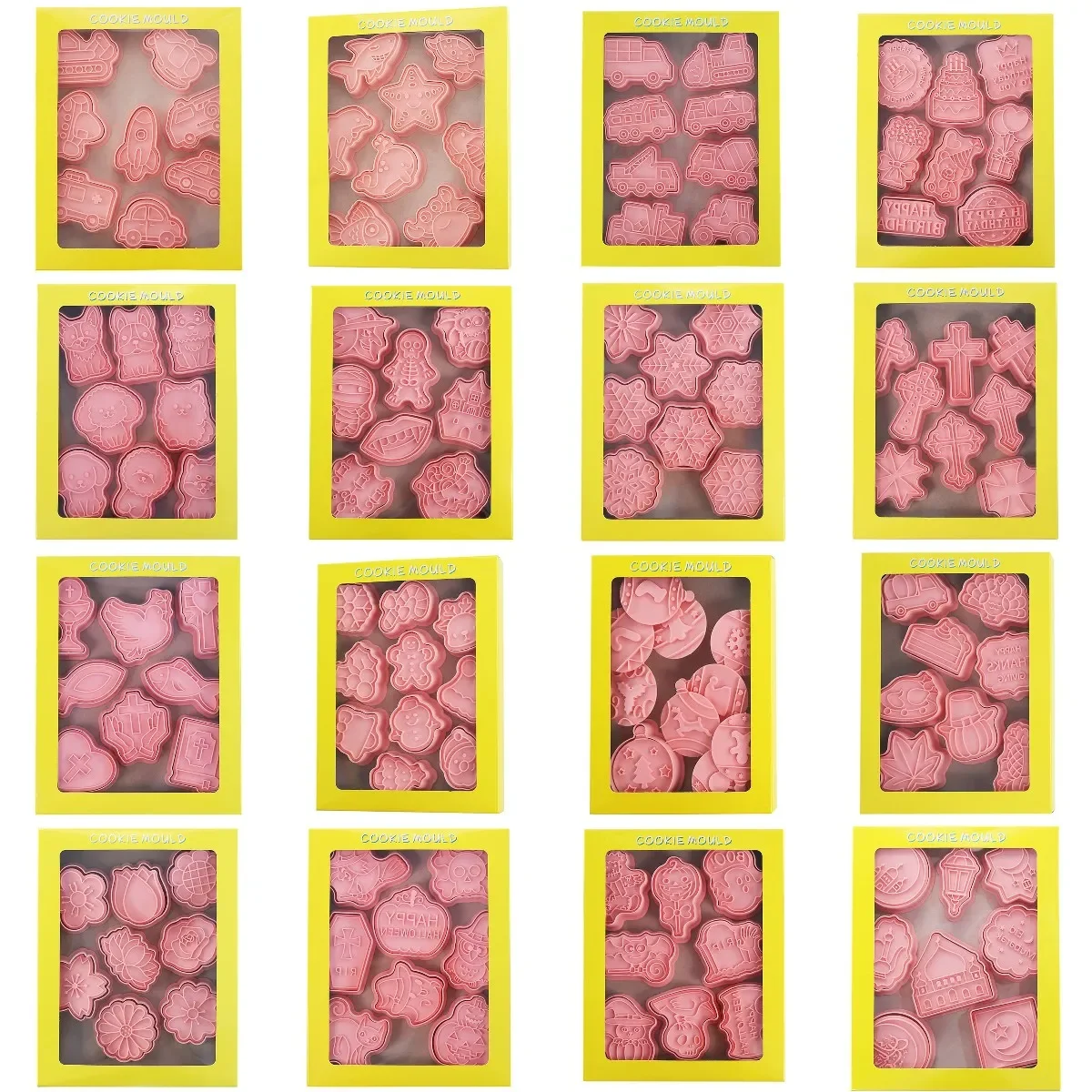 27 Styles Cookie Cutters Plastic 3D Dinosaur Shape Cartoon Pressable Biscuit Mold Cookie Stamp Kitchen Baking Pastry Bakeware
27 Styles Cookie Cutters Plastic 3D Dinosaur Shape Cartoon Pressable Biscuit Mold Cookie Stamp Kitchen Baking Pastry Bakeware