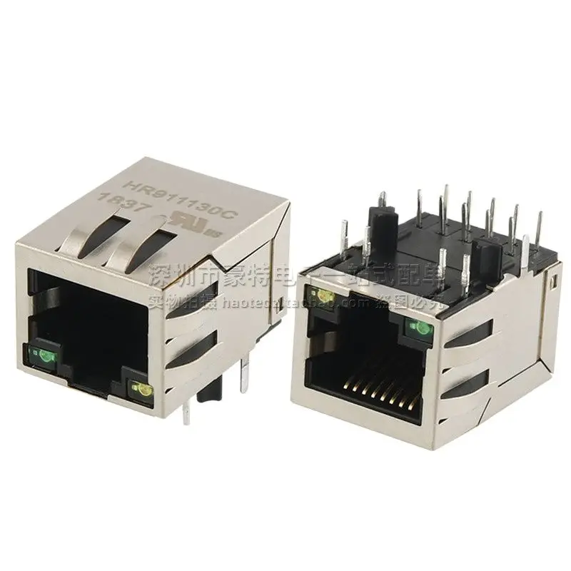 10pcs/ HR911130C HY911130C RJ45 with lamp with shrapnel Ethernet network interface socket connector
10pcs/ HR911130C HY911130C RJ45 with lamp with shrapnel Ethernet network interface socket connector