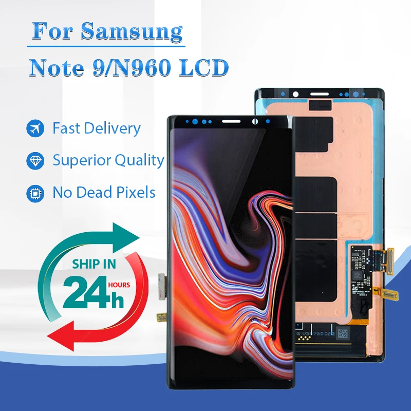 6.4 Inch For Samsung Galaxy Note 9 Lcd N960 Display Touch Screen Digitizer Assembly N960F N9600 N960U N960N Brand New
6.4 Inch For Samsung Galaxy Note 9 Lcd N960 Display Touch Screen Digitizer Assembly N960F N9600 N960U N960N Brand New