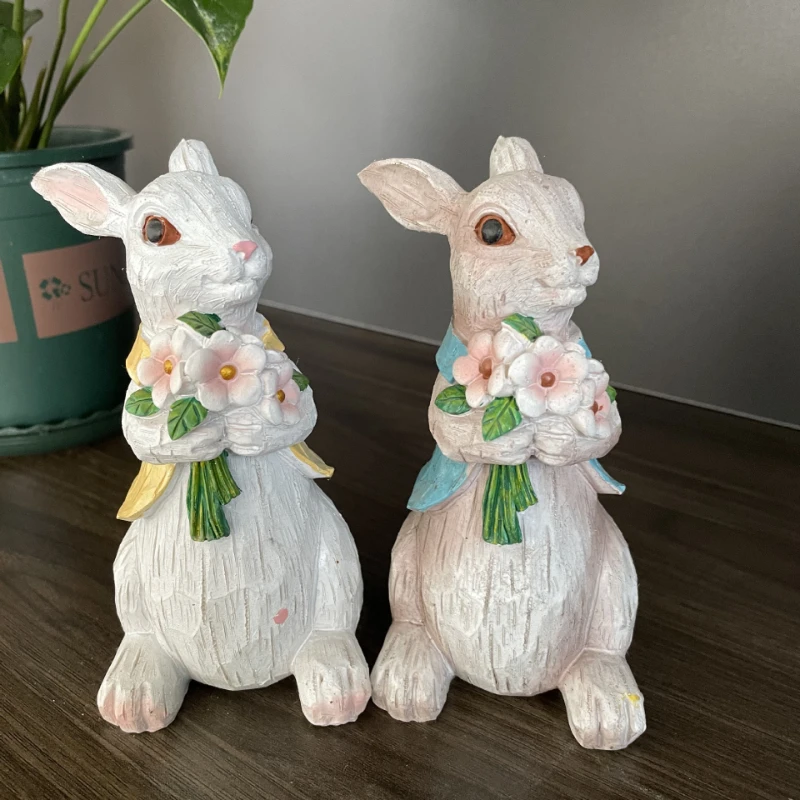 Creative Animal Ornaments Easter Bouquets Rabbit Resin Crafts Home Study Ornaments Garden Garden Decorations Gifts Desk Decor
Creative Animal Ornaments Easter Bouquets Rabbit Resin Crafts Home Study Ornaments Garden Garden Decorations Gifts Desk Decor