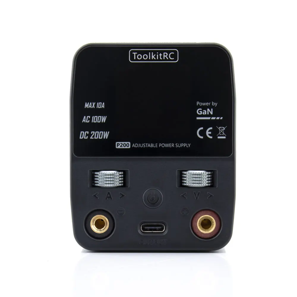 Original ToolkitRC P200 GaN Power Supply Charger Adapter AC 100W DC 200W Type C Adjustable Mini Desktop Power Supply USB Output
Original ToolkitRC P200 GaN Power Supply Charger Adapter AC 100W DC 200W Type C Adjustable Mini Desktop Power Supply USB Output