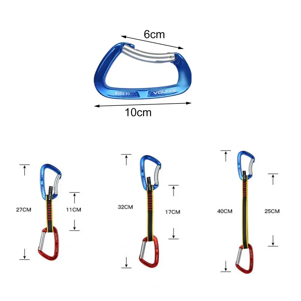 Daily Carabiners Clip Aluminum Alloy Climbing Gear Quickdraw Easy-using Sturdy Carabiners Buckle for Outdoor
Daily Carabiners Clip Aluminum Alloy Climbing Gear Quickdraw Easy-using Sturdy Carabiners Buckle for Outdoor