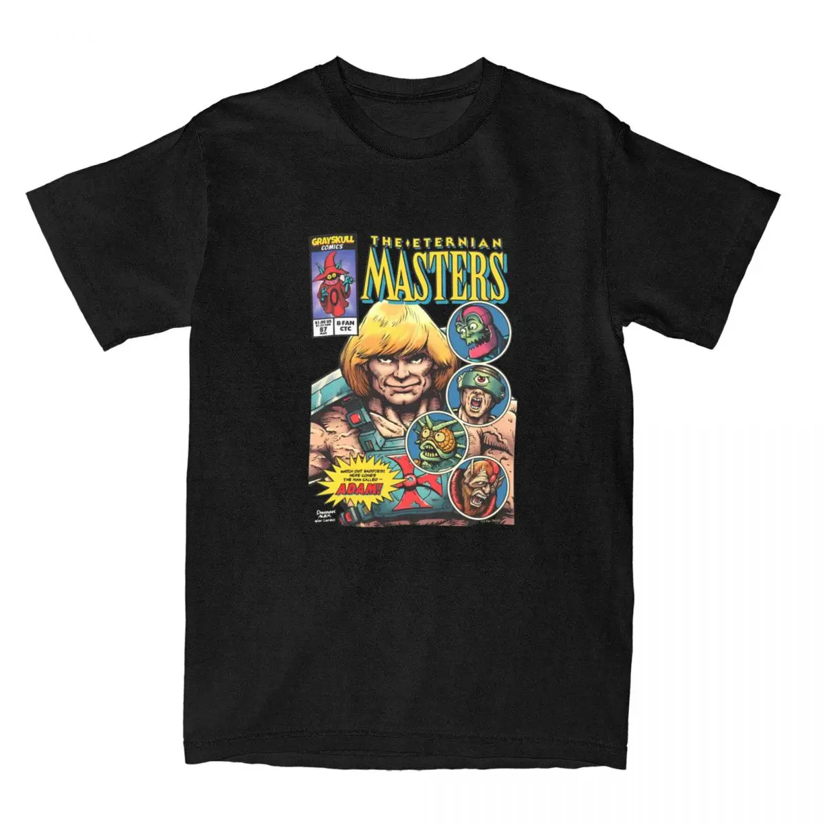 Футболка Eternian Masters Of The Universe мужская винтажная хлопковая футболка с круглым