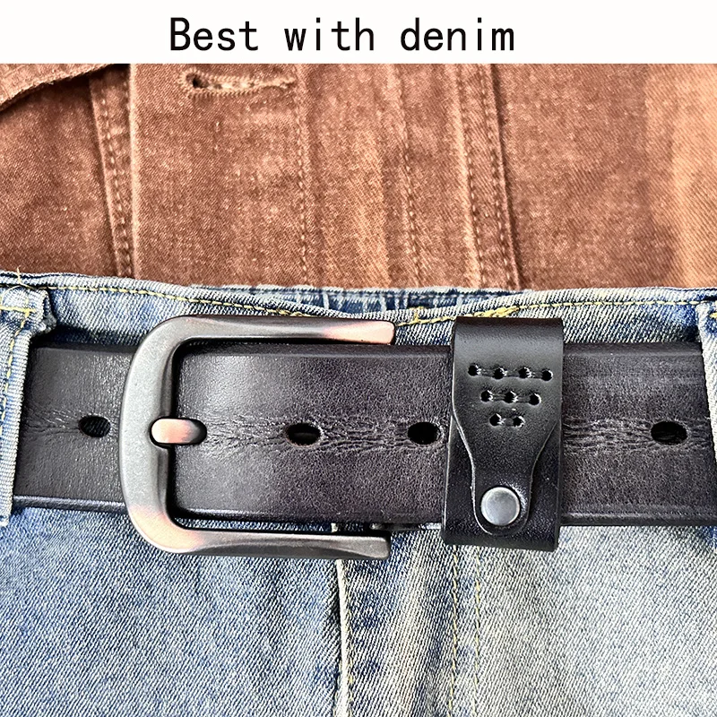 Men's Leather Belt Pin Buckle Vintage Belt For Men The First Layer Of Real Cowhide Handmade Casual Trend Men's Waistband
Men's Leather Belt Pin Buckle Vintage Belt For Men The First Layer Of Real Cowhide Handmade Casual Trend Men's Waistband