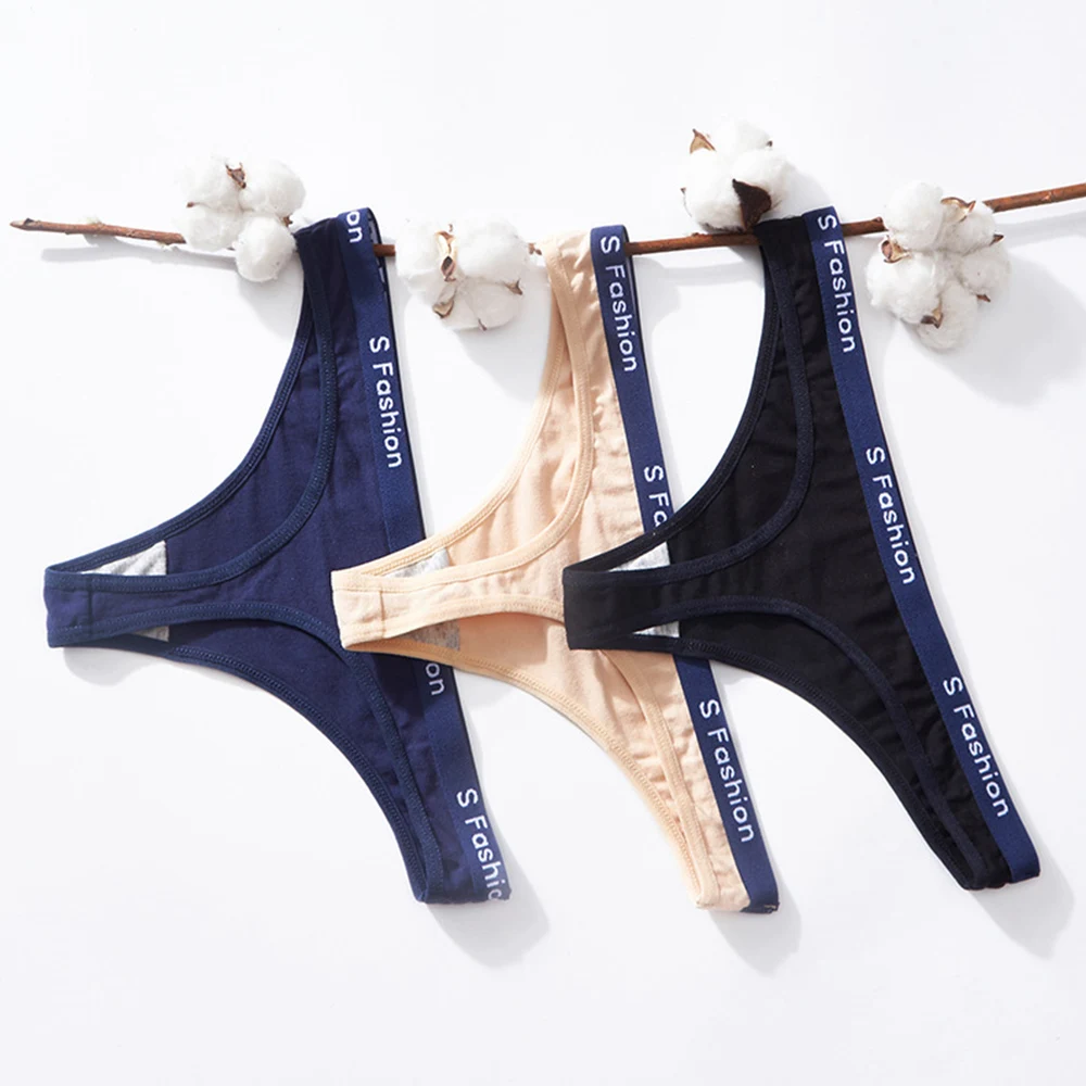 Cotton Women Panties Letter Printed Thongs Low Waist G-String Sexy Erotic T Back Solid Color Lingerie Breathable Underwear
Cotton Women Panties Letter Printed Thongs Low Waist G-String Sexy Erotic T Back Solid Color Lingerie Breathable Underwear