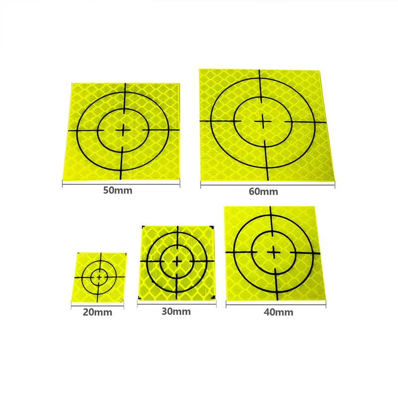 100pcs Reflector Sheet Reflective Tape Target Total Station Reflector Yellow Reflector Target 20/30/40/50/60mm
100pcs Reflector Sheet Reflective Tape Target Total Station Reflector Yellow Reflector Target 20/30/40/50/60mm
