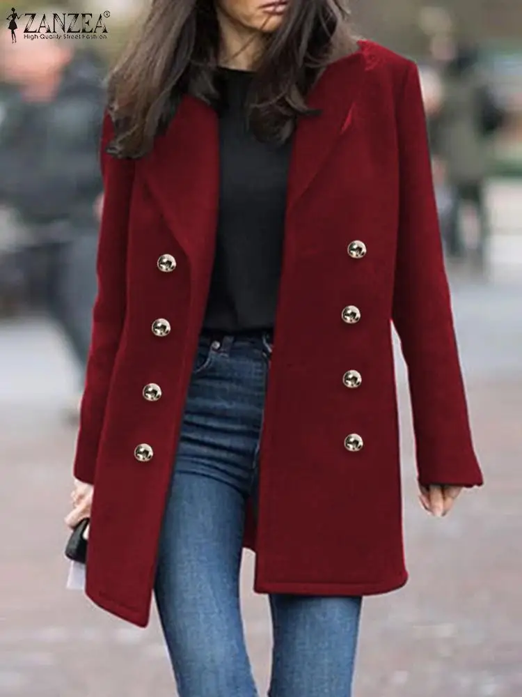 Fashion Women Loose Overcoats 2023 Spring Autumn Long Sleeve Blazer Oversized ZANZEA Office Lady Suits Coats Lapel Neck Outwear
Fashion Women Loose Overcoats 2023 Spring Autumn Long Sleeve Blazer Oversized ZANZEA Office Lady Suits Coats Lapel Neck Outwear