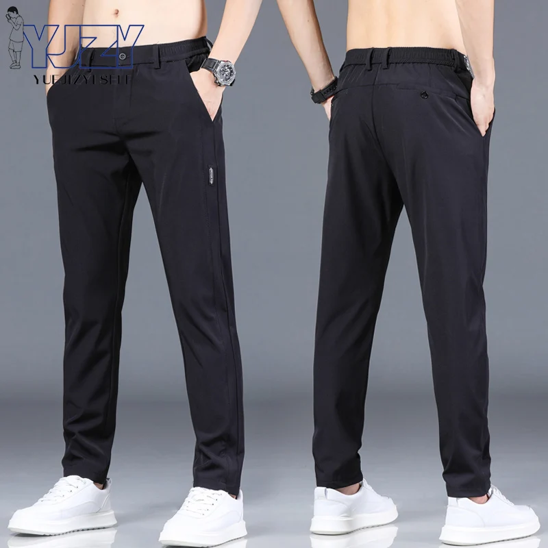 Брюки мужские повседневные, брендовые модные эластичные штаны, Классические облегающие деловые однотонные, 28-38, лето 2023
Брюки мужские повседневные, брендовые модные эластичные штаны, Классические облегающие деловые однотонные, 28-38, лето 2023