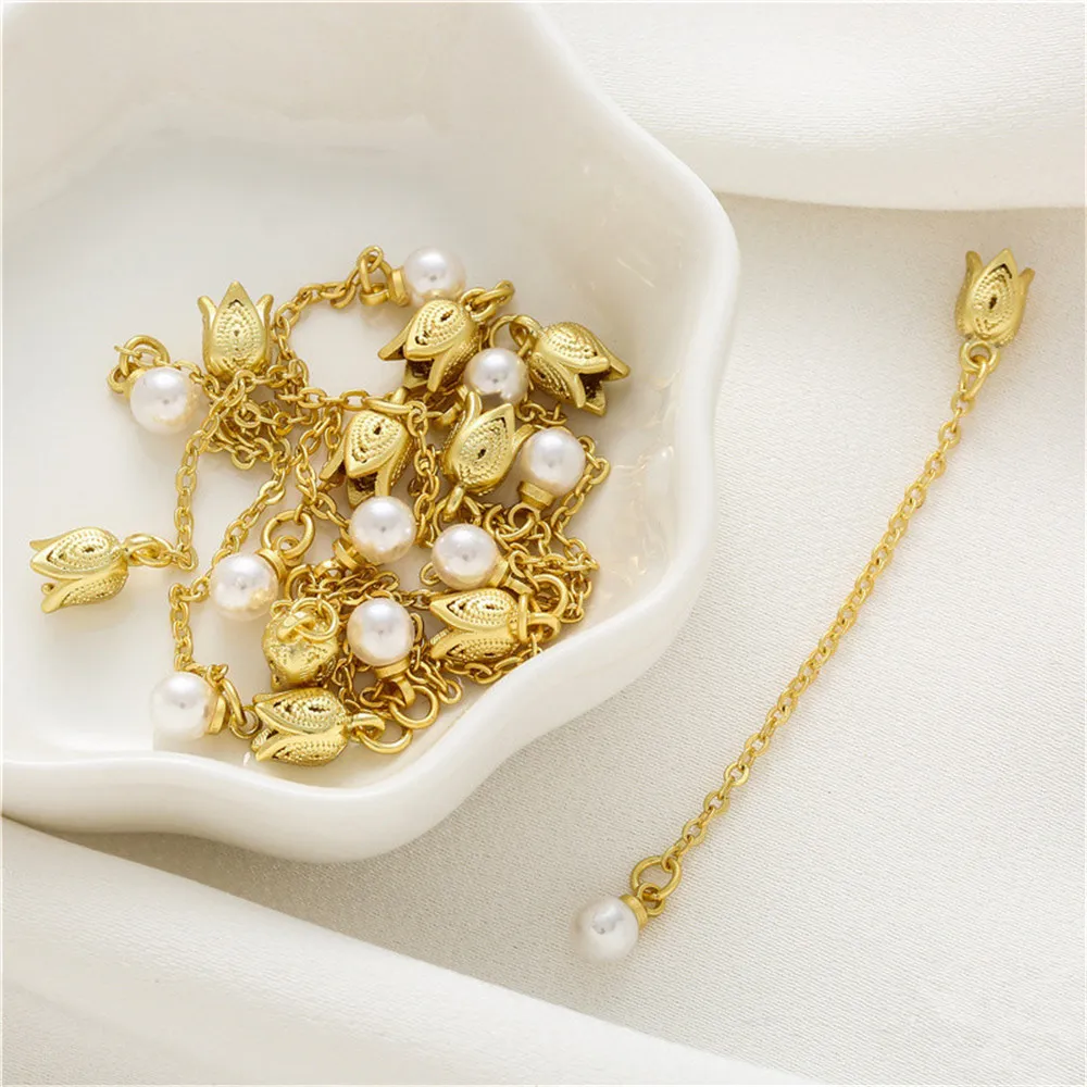 Ancient method Gold Bract shellfish beads handmade bracelet Necklace adjustment extension chain diy jewelry accessories
Ancient method Gold Bract shellfish beads handmade bracelet Necklace adjustment extension chain diy jewelry accessories
