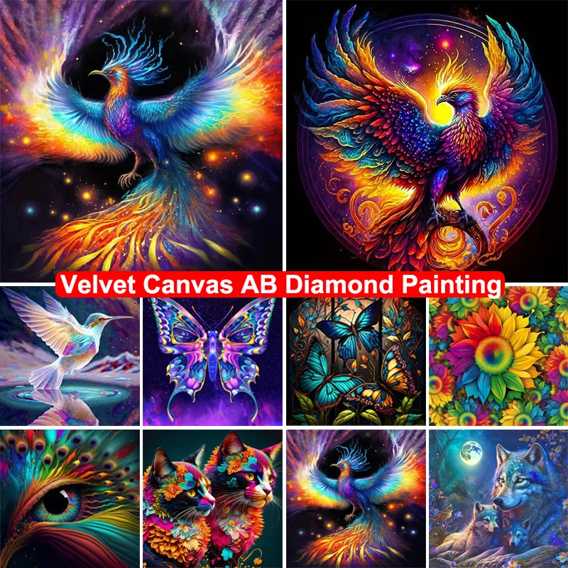 Velvet Canvas AB Diamond Painting Bird Butterfly 5D DIY Diamond Embroidery Animals Mosaic Pictures Cross Stitch Kits Home Decor
Velvet Canvas AB Diamond Painting Bird Butterfly 5D DIY Diamond Embroidery Animals Mosaic Pictures Cross Stitch Kits Home Decor