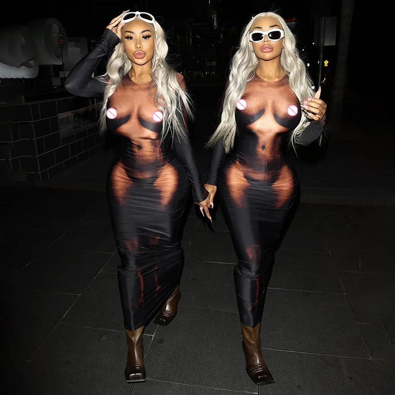 Модные дизайнерские комбинезоны с 3D-принтом, осенние женские Сексуальные Обтягивающие юбки с круглым вырезом и длинным рукавом, платья-ком...
Модные дизайнерские комбинезоны с 3D-принтом, осенние женские Сексуальные Обтягивающие юбки с круглым вырезом и длинным рукавом, платья-ком...