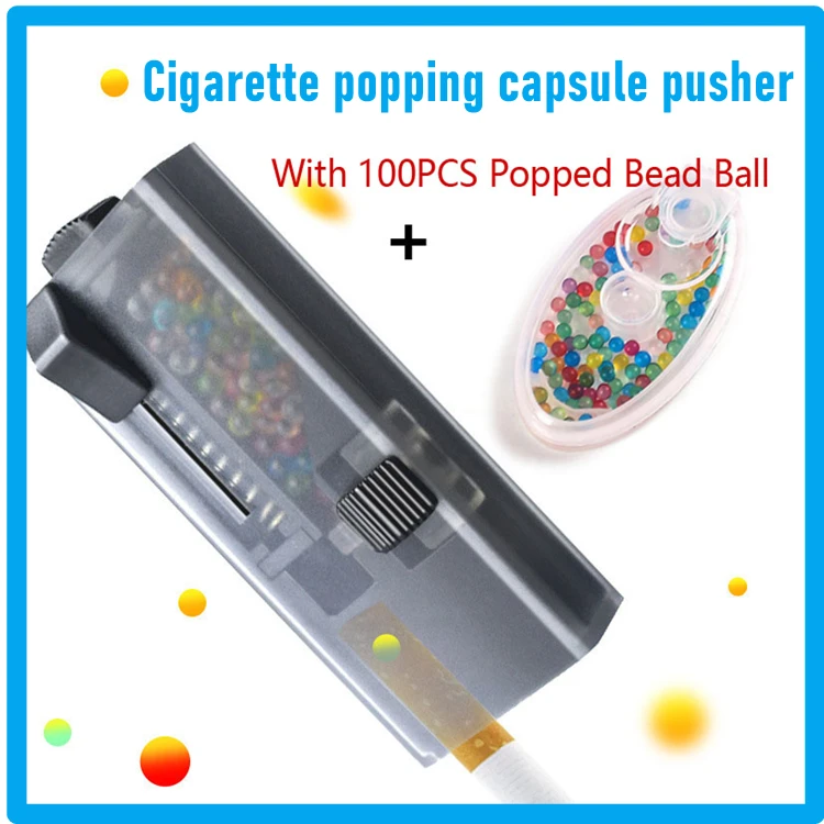 100PCS DIY Cigarette Pops Beads Mix Fruit Taste Cigarette Capsule Balls Handy Push Inserting Machine Mini Pusher Box Smoke Tools
100PCS DIY Cigarette Pops Beads Mix Fruit Taste Cigarette Capsule Balls Handy Push Inserting Machine Mini Pusher Box Smoke Tools