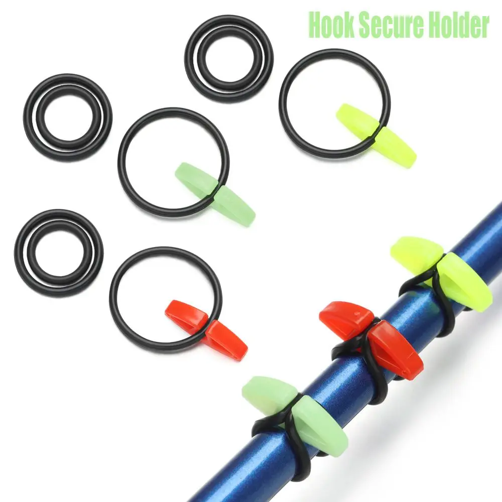 New Jig Hooks Bait Lure Accessories 3 Rubber Rings Hook Secure Holder Lures Holders Fishing Gear Safe Hanger
New Jig Hooks Bait Lure Accessories 3 Rubber Rings Hook Secure Holder Lures Holders Fishing Gear Safe Hanger