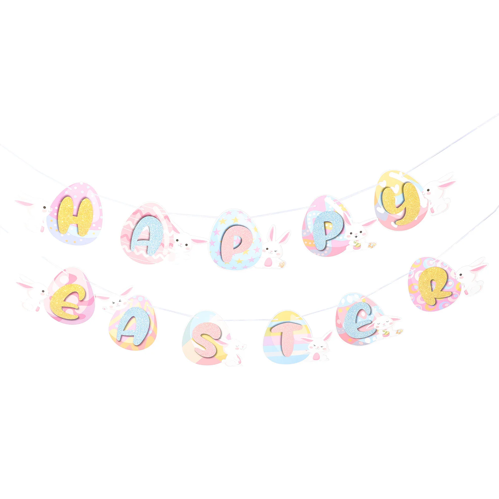 Easter Decor Hanging Party Bunting Banner Flag Decorative Prop Festive Happy Ornament
Easter Decor Hanging Party Bunting Banner Flag Decorative Prop Festive Happy Ornament