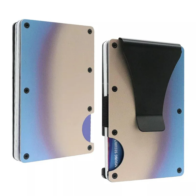 Aluminum business card holder RFID anti-theft brush signal prevents men's ultra-thin wallet from fading credit card holder
Aluminum business card holder RFID anti-theft brush signal prevents men's ultra-thin wallet from fading credit card holder
