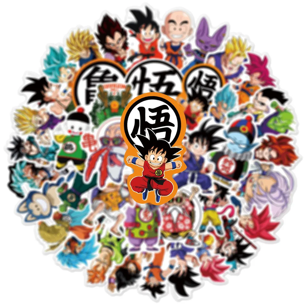 50pcs Sheets Japanese Anime Dragon Ball Graffiti Stickers PVC Waterproof Stickers Luggage Laptop Stickers
50pcs Sheets Japanese Anime Dragon Ball Graffiti Stickers PVC Waterproof Stickers Luggage Laptop Stickers